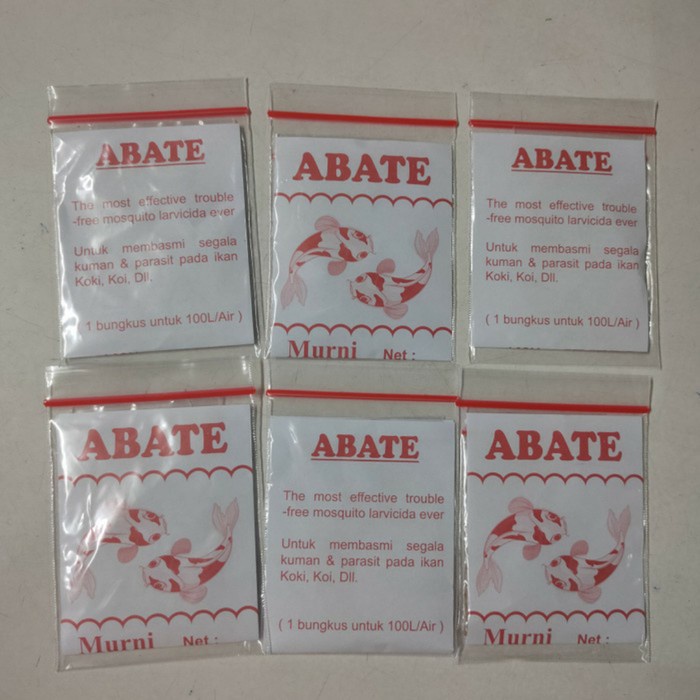 Obat Ikan Hias Anti Nyamuk Abate 10gr Jentik