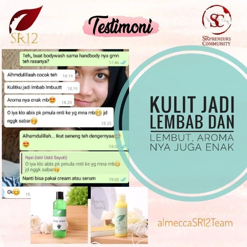 SR12 SABUN MANDI ALOEVERA BPOM / SABUN BADSN CAIR PENCERAH &amp; MELEMBABKAN