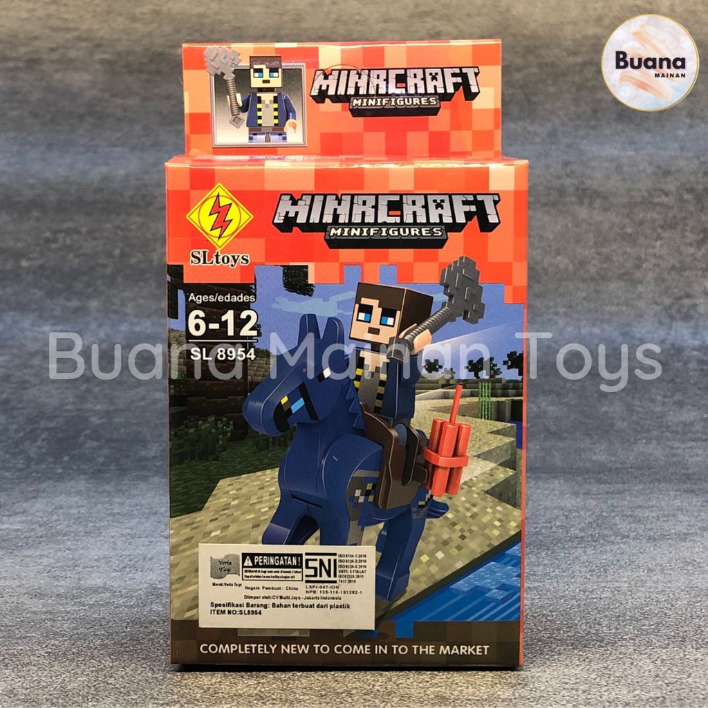 MINE CRAFT KARAKTER BRICKS SL TOYS MINECRAFT MINI FIGURES BRICK MY WORLD BUILDING MAINAN EDUKASI ANAK