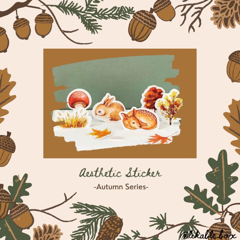 Aesthetic Stiker Untuk Scrapbook / Diary / Jurnal / Dekorasi / DIY