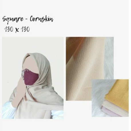 Hijab Segi Empat Jumbo - Sakina Cornskin