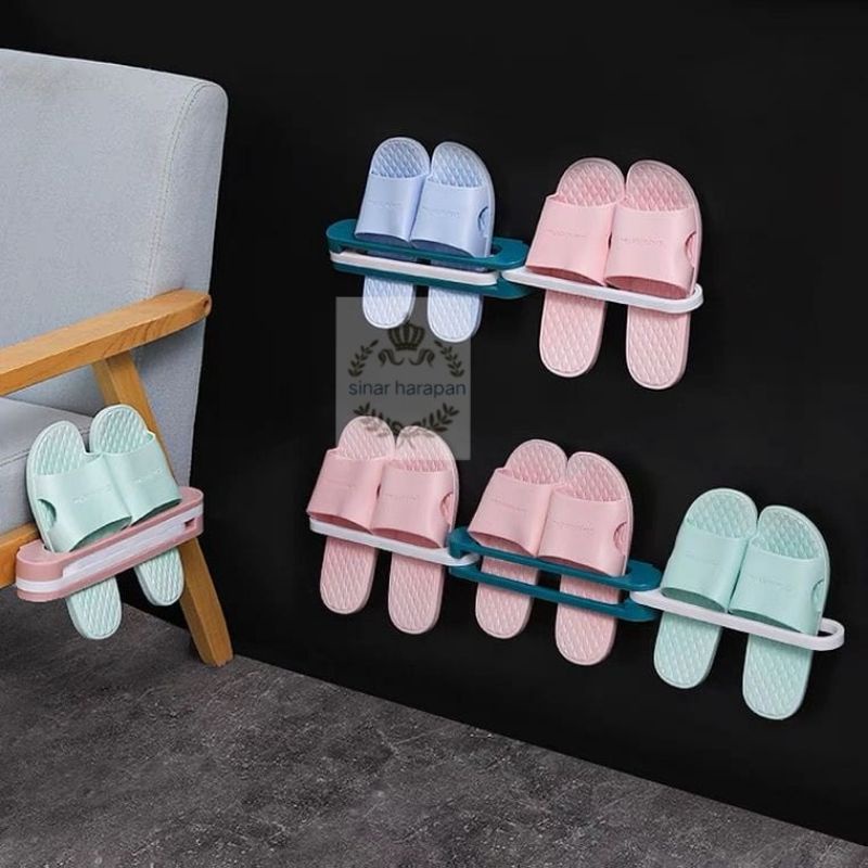 Rak Sendal Minimalis Gantungan Tempat Sendal Rotary Slipper Rack