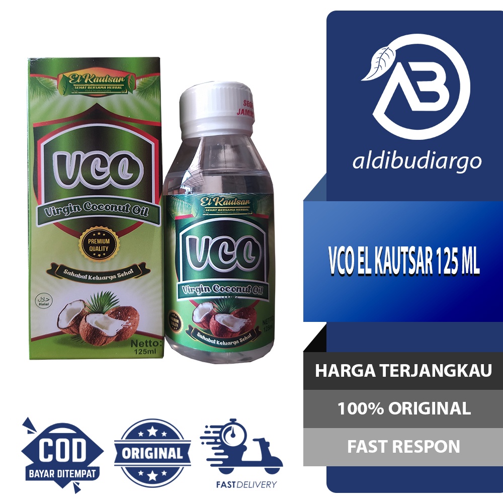 

VCO EL KAUTSAR 125 ML VIRGIN COCONUT OIL MINYAK KELAPA EL KAUTSAR