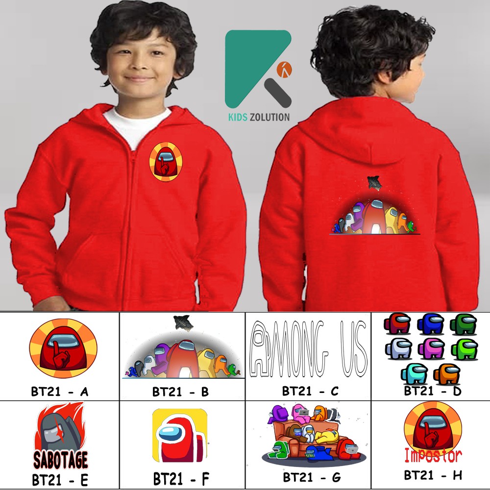 Jaket Among Us Anak / Hoodie Among Us Anak / Sweater Among Us Anak / Zipper Among Us Anak