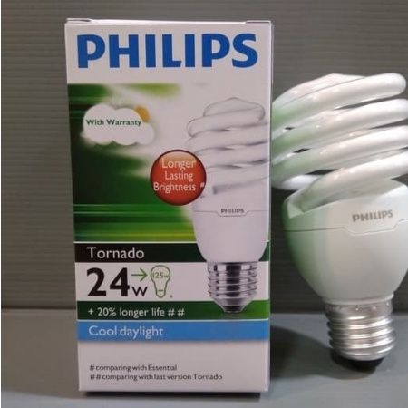 Lampu Philips Tornado 24watt spiral 24 w lampu philip tornado 24 watt original