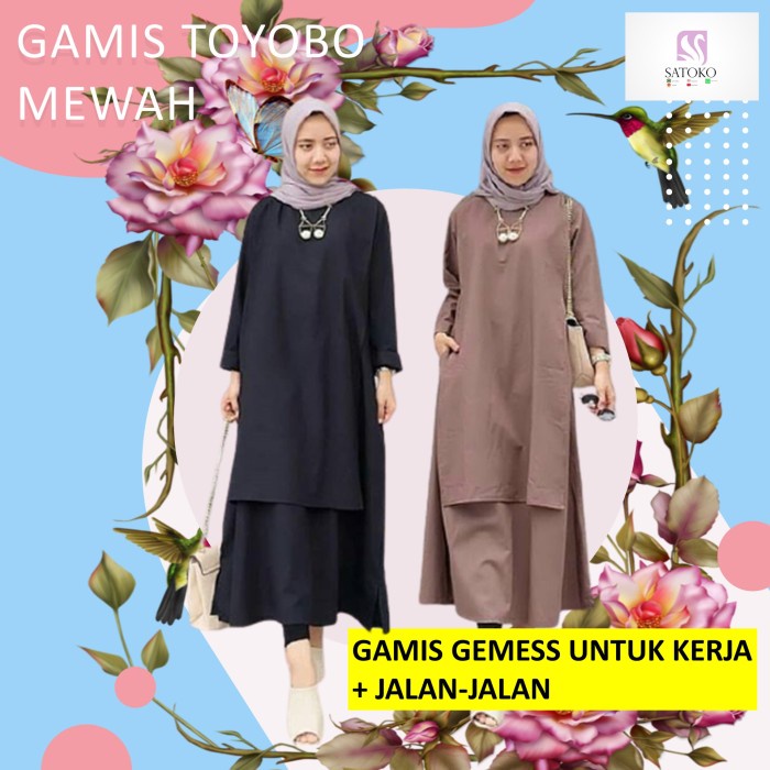 PREMIUM BAJU GAMIS WANITA TERBARU DRESS KATUN TOYOBO ORI CAREY - PUTIH