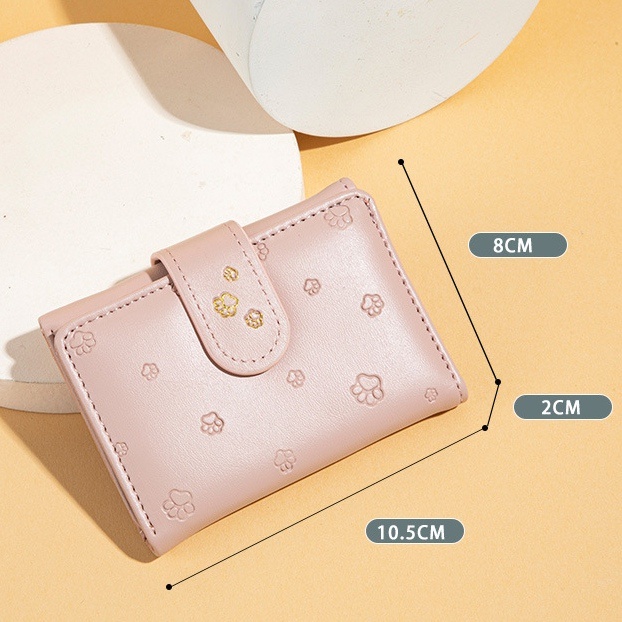 DOMPET LIPAT WANITA KOREA KECIL IMPORT KULIT PINK BRANDED SIDEMA WA534P3 LUCU SLOT KARTU UANG MINI PENDEK SIMPLE REMAJA KEKINIAN MURAH CEWEK PREMIUM BATAM