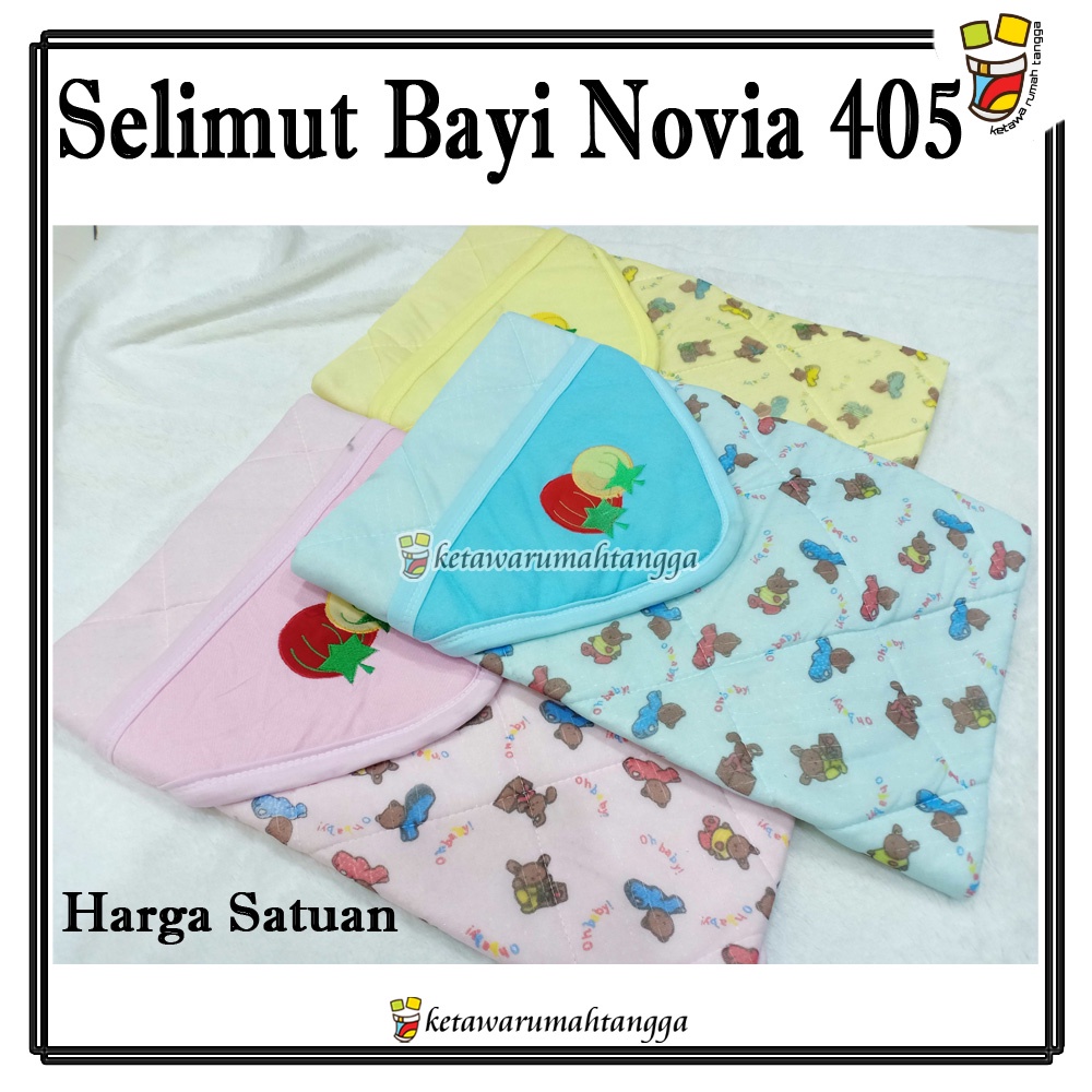 SELIMUT BAYI NOVIA 405 | SELIMUT BAYI TOPI | SELIMUT BAYI KARAKTER | SELIMUT BAYI LEMBUT | SELIMUT B