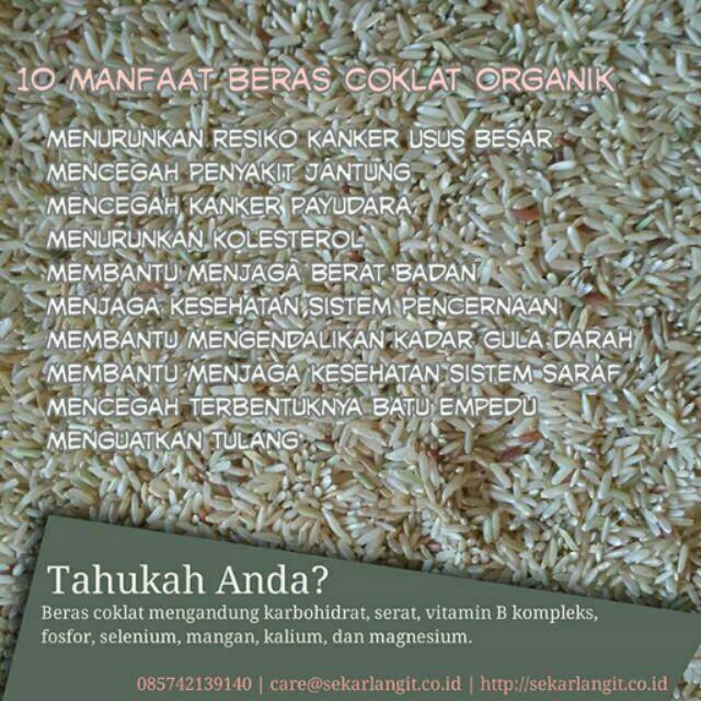 

5Kg Beras Organik Coklat • Bersertifikat • Asli Grabag Magelang • Sekarlangit