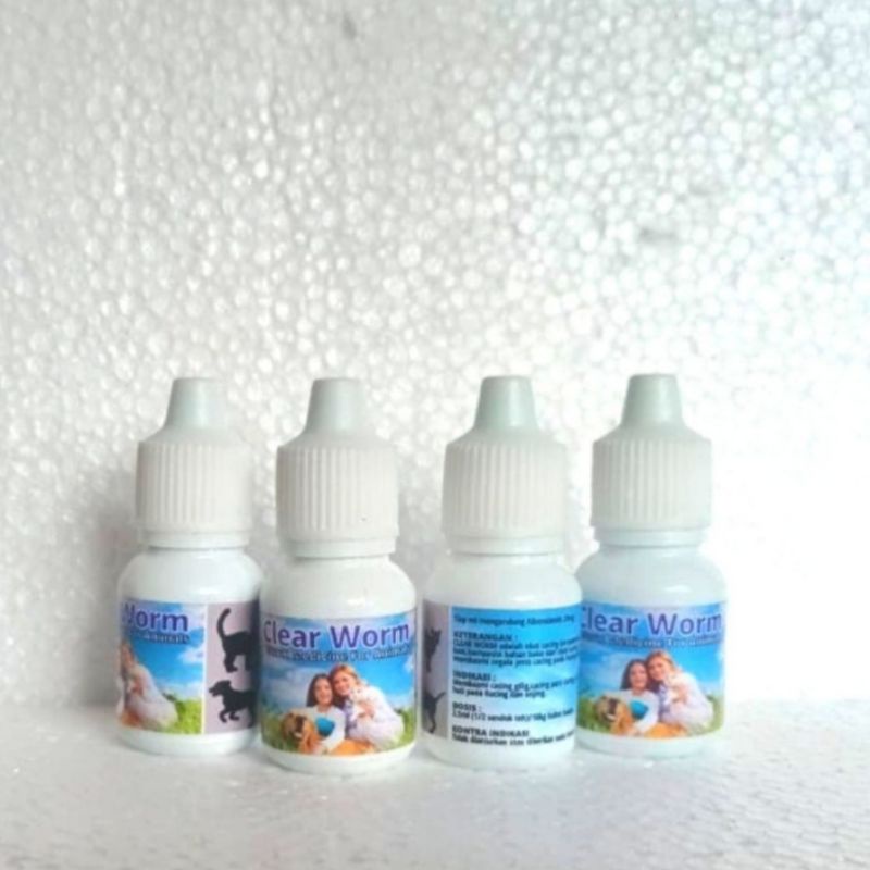 OBAT CACING ORAL OBAT CACING HEWAN KUCING ANJING KELINCI DLL CLEARWORM TERAMPIH TERMURAH