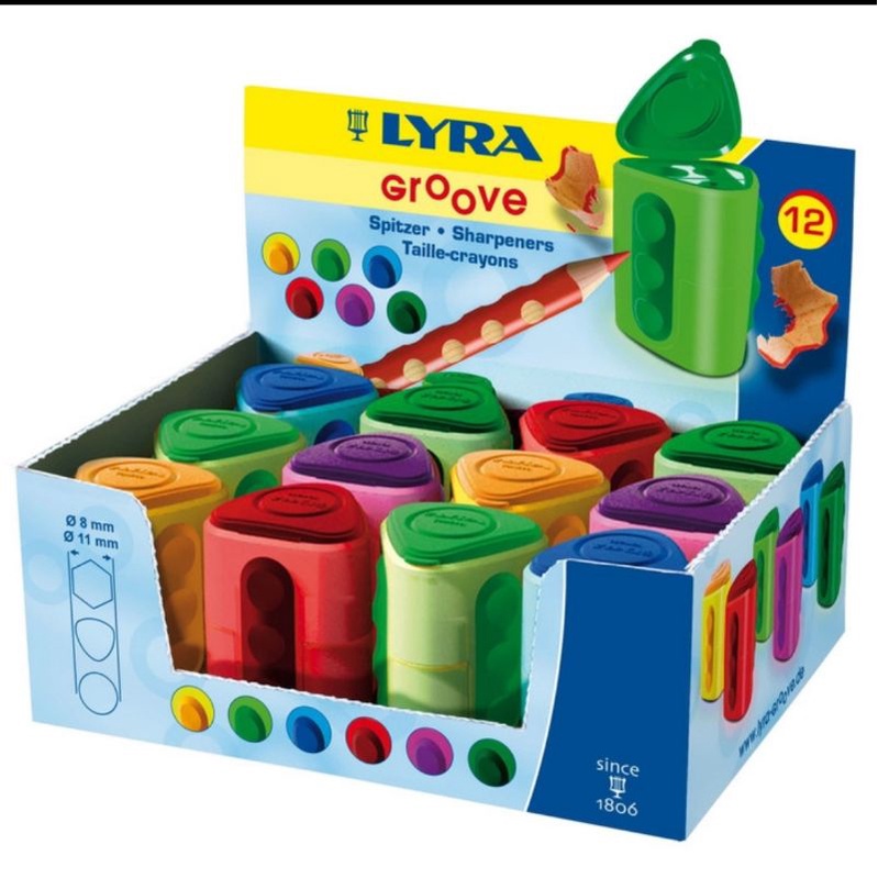

Lyra Groove Sharpener Twin Hole Rautan Pensil Kayu 2 Lubang Serutan 7311250 - Harga Satuan