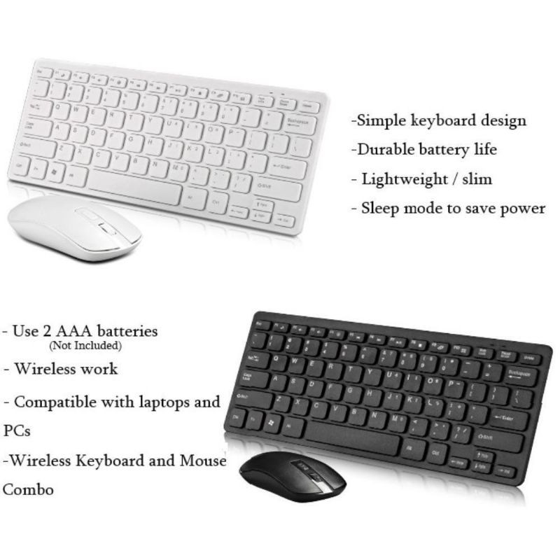 Mini Wireless Keyboard And Mouse Combo / Wireless Mini Keyboard and Mouse / Wireless 2.4 ghz