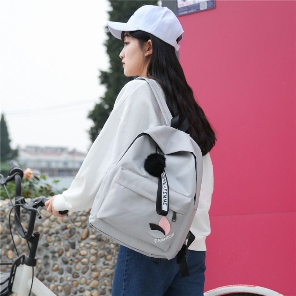 Tas punggung wanita/ransel wanita/tas travelling import/tas sekolah korea/tas multifungsi murah 9104