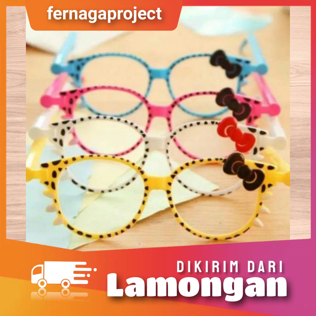 

Bolpoin Kacamata Hello Kitty Pulpen Anak motif Lucu