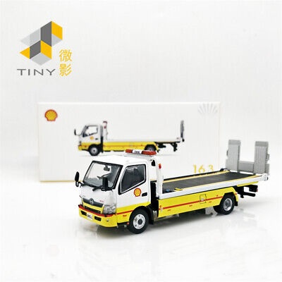 Diecast Tiny 1/64 Tiny 163 Shell Hino 300 Flatbed Tow Truck
