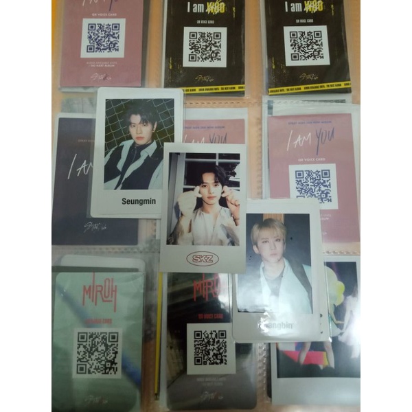 [booked] pob pola sg polaroid season greeting leeknow lino + pc all in japan changbin & seungmin