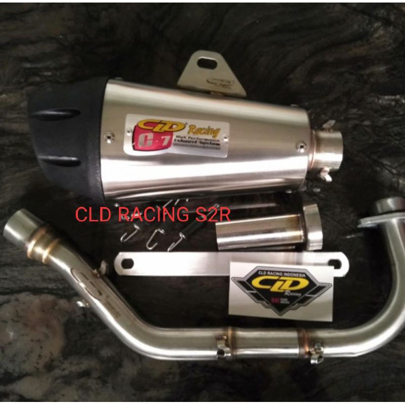 KNALPOT CLD RACING MIO NOUVO TYPE C7 DOFF INLET 38MM ORIGINAL