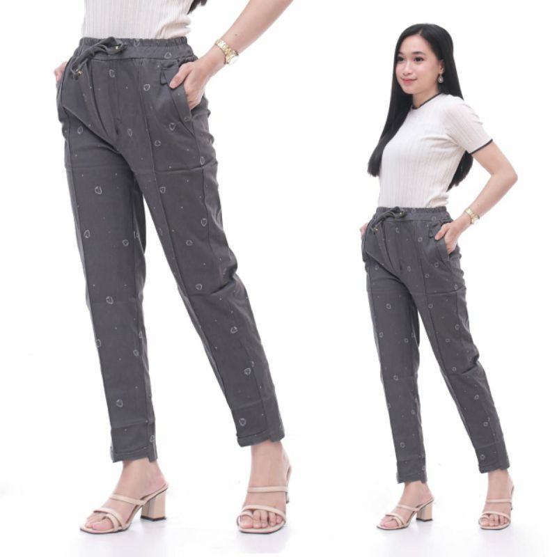 CELANA WANITA BAGGY PANT KATUN RAMI / CELANA PANJANG WANITA