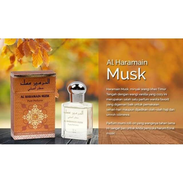 Parfum Al Haramain Musk  non alkohol 15 ml