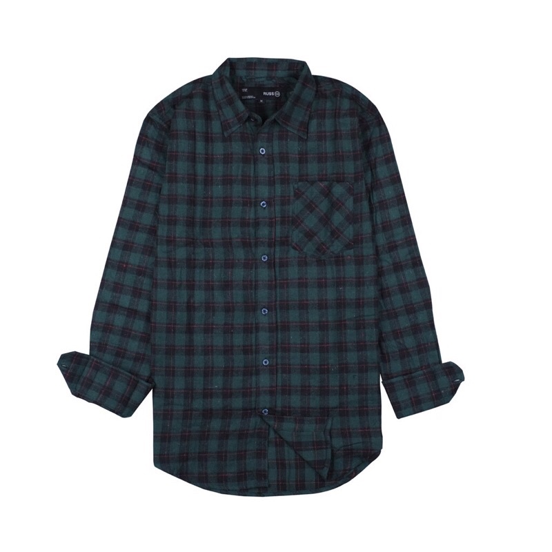 Russ Shirt Flanel Flux Green (Original)