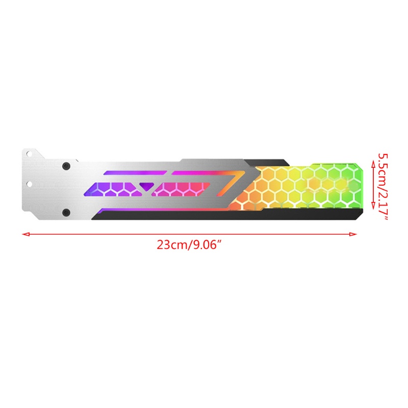 Btsg Kualitas Tinggi V3 3pin 5V ARGB Indah Grafis Kartu Bingkai Dukungan RGB LED Menyala Grafis Card Holder