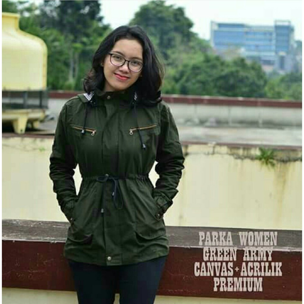 Jaket Parka Wanita Hoodie Cewek Premium