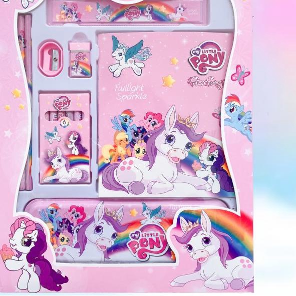 

♤ Kotak pensil little pony set notes + crayon 6 collors - Space ➽