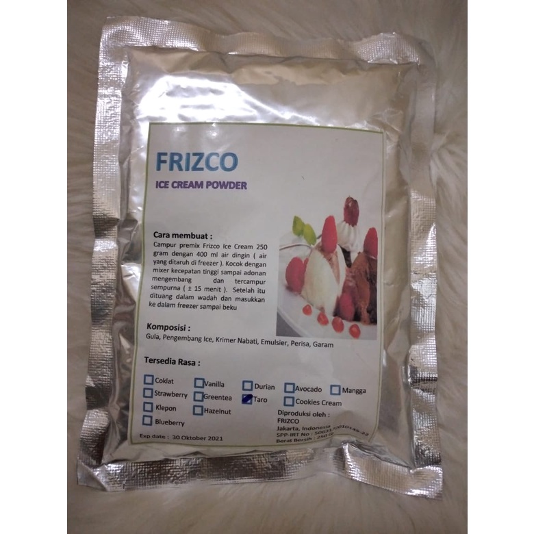

Ice Cream Powder Frizco 250gr halal