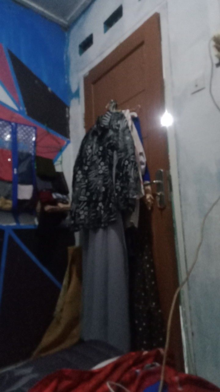 Kemeja Batik Pria Motif Manggar Abu-abu