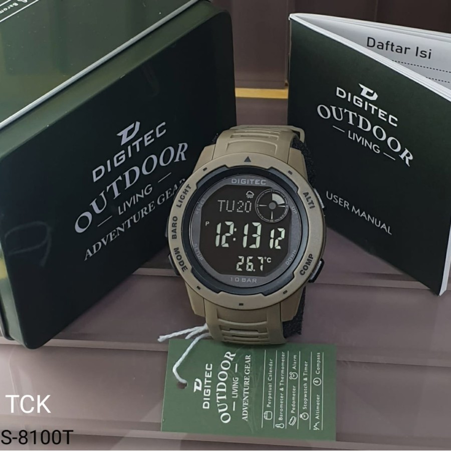 Jam Tangan Digitec Outdoor 8100 Digital Tali Rubber