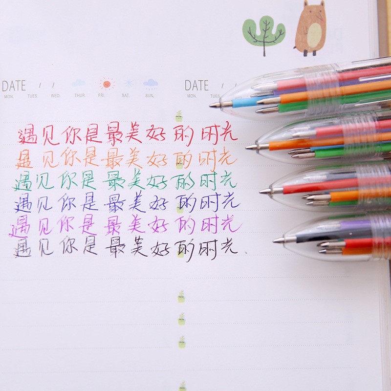 

Pulpen bolpoint 6warna warni 6 in 1