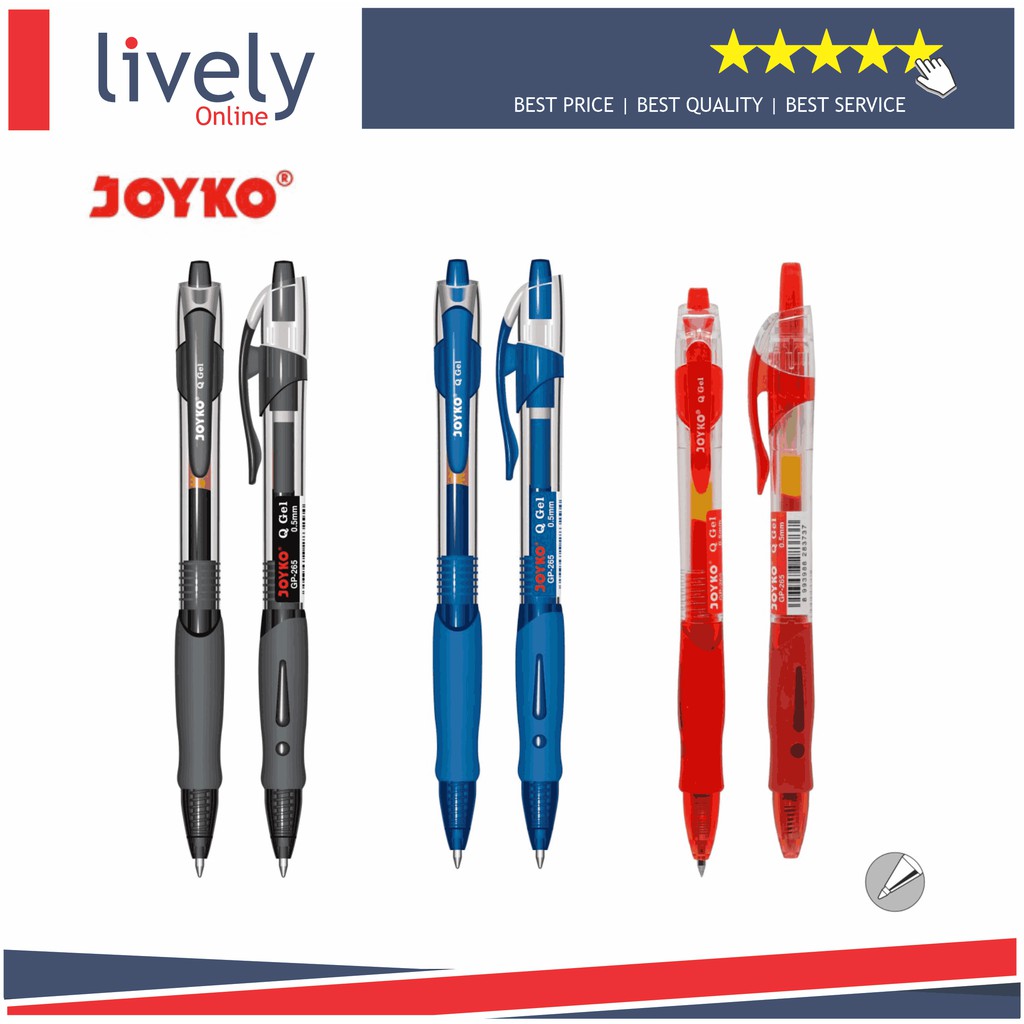 Gel Pen Joyko GP-265 Pulpen Pena Q Gel 0.5 mm