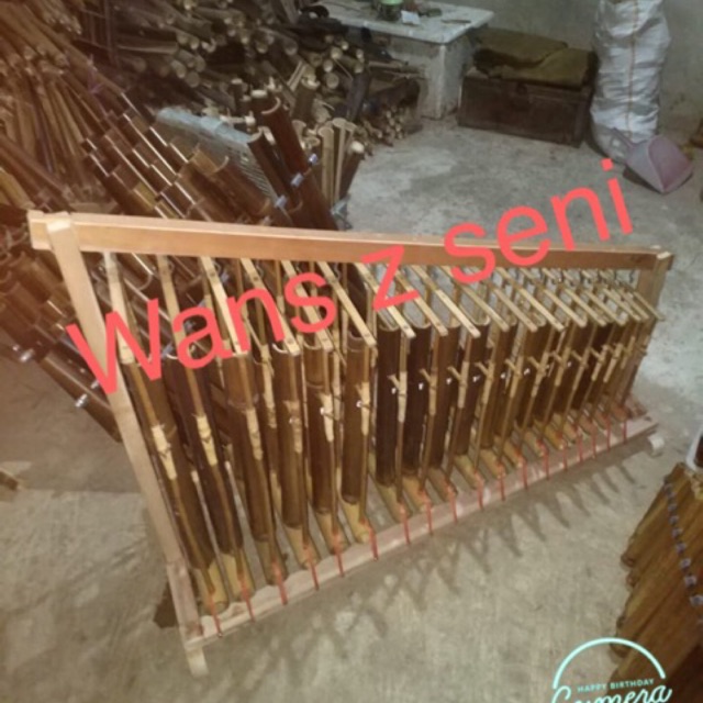 Angklung toel bambu hitam