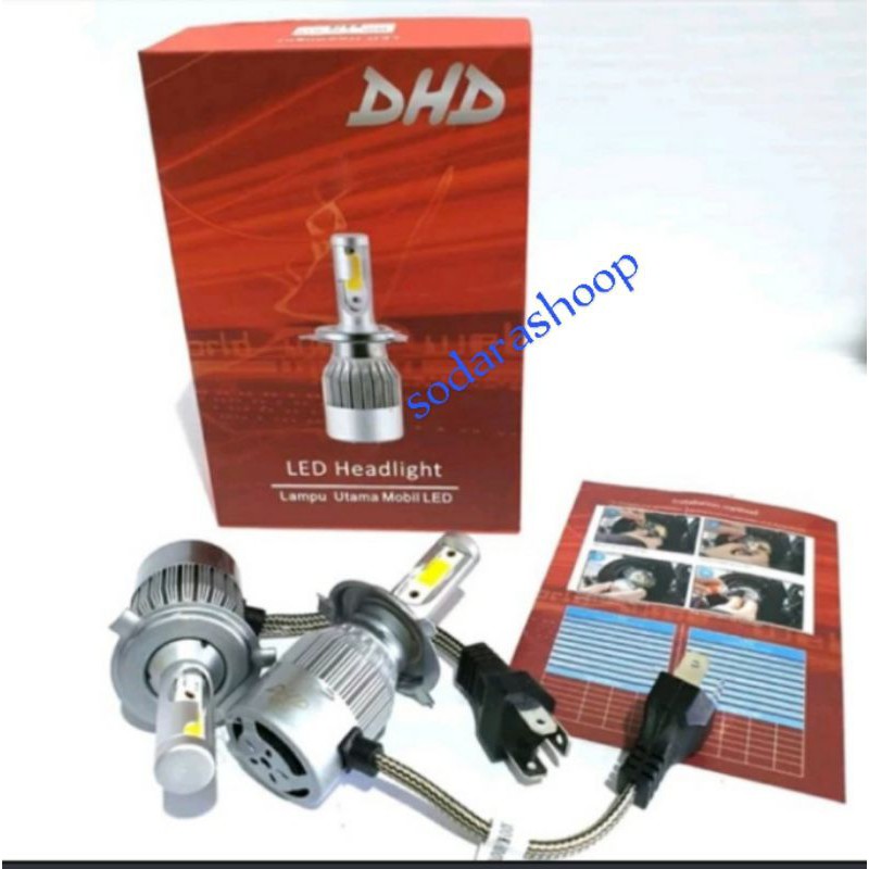 LAMPU DEPAN LED DHD H4 BAGUS BERKUALITAS