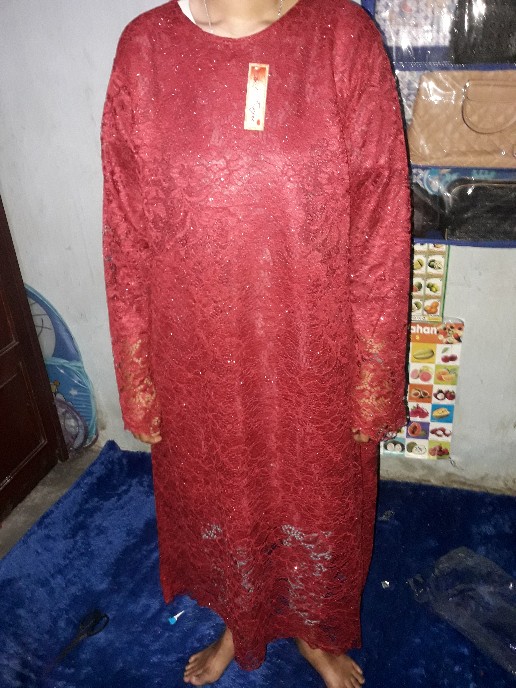 Zola_batik Couple Batik Brokat Long Blouse Misbi