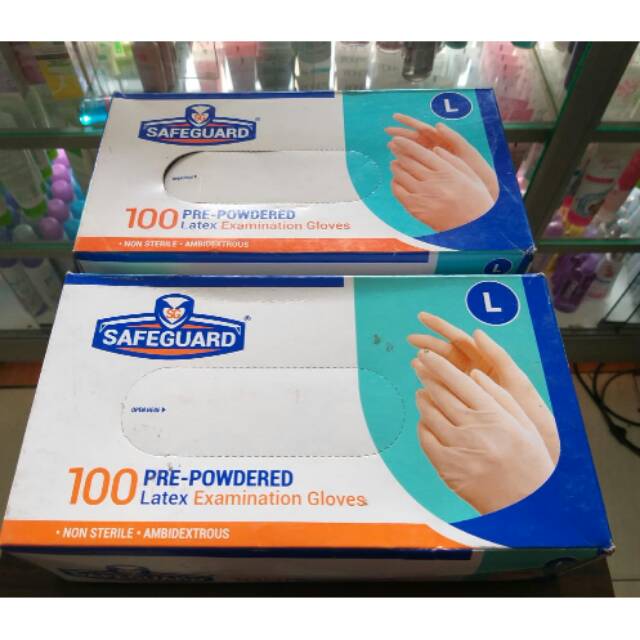 Safeguard Latex Examination Gloves