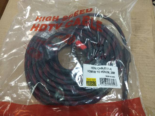 Kabel HDMI 25Meter Jaring Versi 1.4