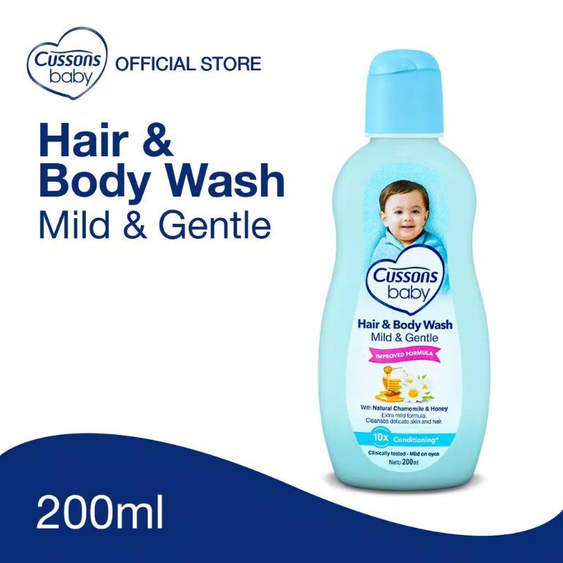 Jual CUSSONS BABY HAIR&BODY WASH MILD GENTLE 200ML Shopee Indonesia