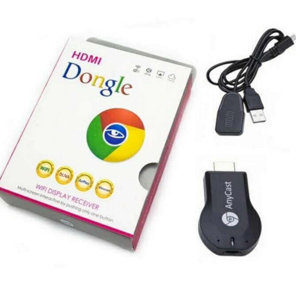 Anycast Wifi Dongle HP ke TV Dongel HDMI USBPengisi Daya USB