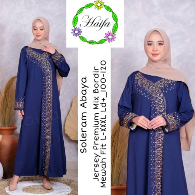 Tamam Maxy Gamis Arabian Super Mewah Dres Muslim Jumbo xxxl Ld 130cm Gamis Jersey Motif Bordir Timbul Arabian Soleram Abaya Gamis Lebaran Remaja Muslimah Terbaru Seragaman Pengajian Murah Dress Wanita Muslimah Syar'i Gamis Polos Tebal Premium Warna Hitam