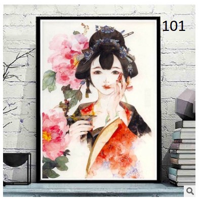 

Diy Painting By Number Canvas 50x40cm ( Frame )