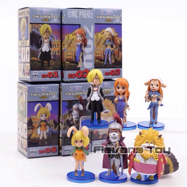 Figure One Piece WCF Sanji Nami Wanda Inuarashi Nekomamushi Carrot
