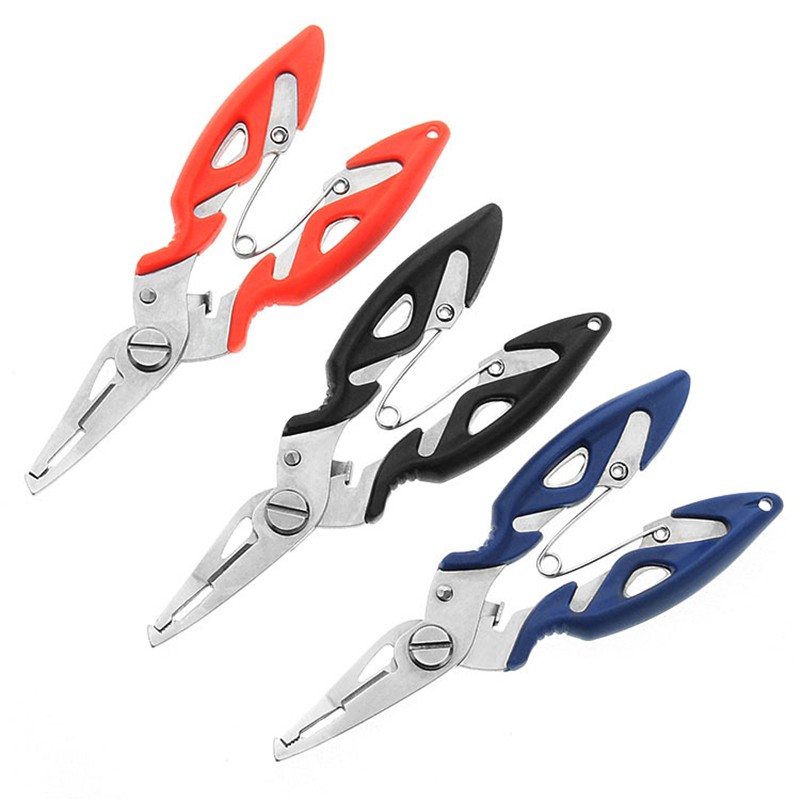 1Pcs Fishing Plier Scissor Braid Line Lure Cutter Kait Remover Tackle Alat Memotong Ikan Menggunakan Penjepit Gunting Tang Memancing