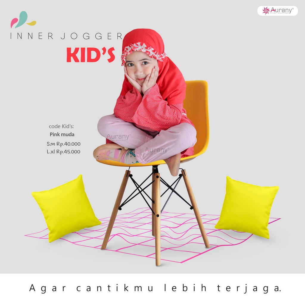 Celana Inner Anak AURANY Legging Dalaman Gamis Leging KIDS Model JOGGER