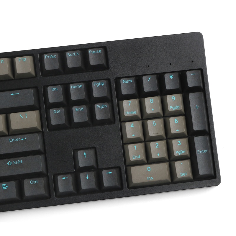 Btsg Dolch for Sky PBT Keycap Set Duawarna Injeksi Font Biru87 104 108 Hitam Abu Cherry Profil Keyboard Mekanik