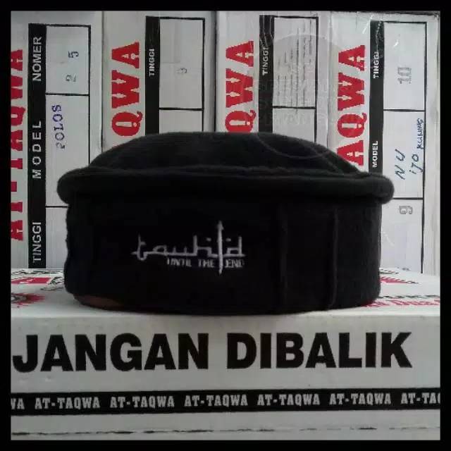 Peci Topi Pria Pakol Tradisional Taliban Afganistan  Bordir Tauhid