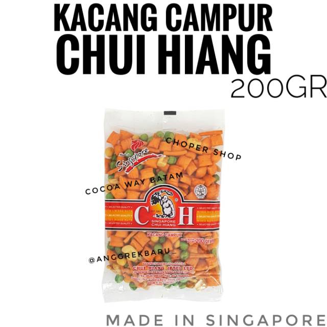 

Kacang Campur / Mixed Nuts / Chui Hiang / Kacang Batam / Singapore 200gr