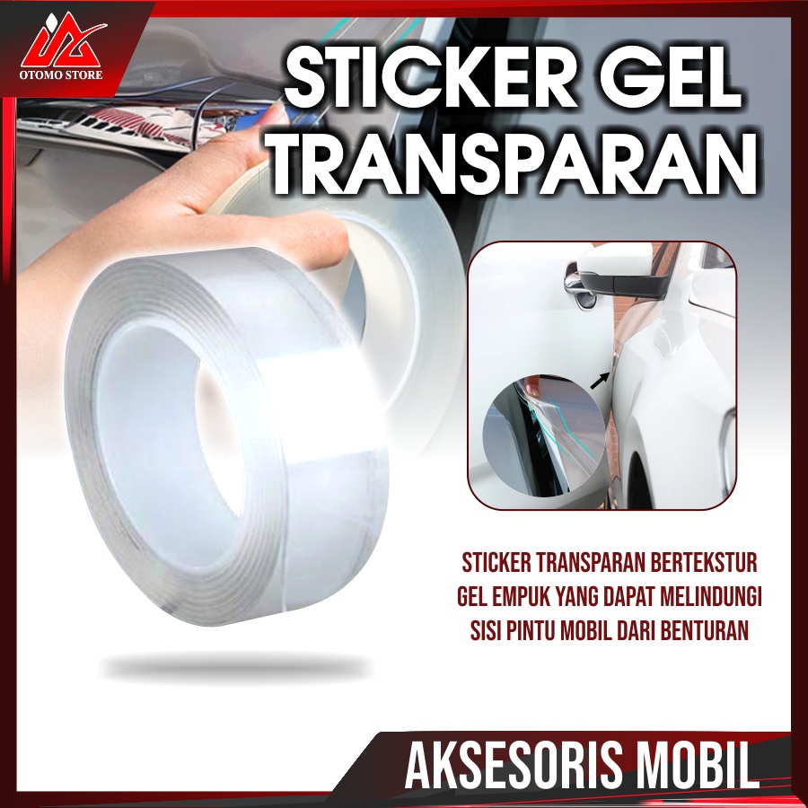 TAPE PROTECTOR Stiker Gel Transparan Pelindung Body Pintu Mobil Anti Gores Dan Lecet 3 Meter