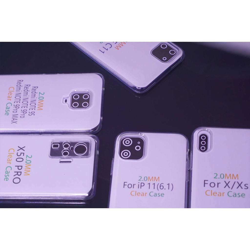 Softcase Transparan Clear Case Vivo X50 - Vivo X50 Pro - Vivo V17/V19