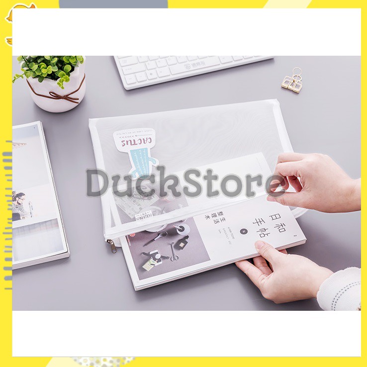 

PF13 Desert Cactus Net Portable A4 file Storage pouch bag Tempat Buku Alat Tulis